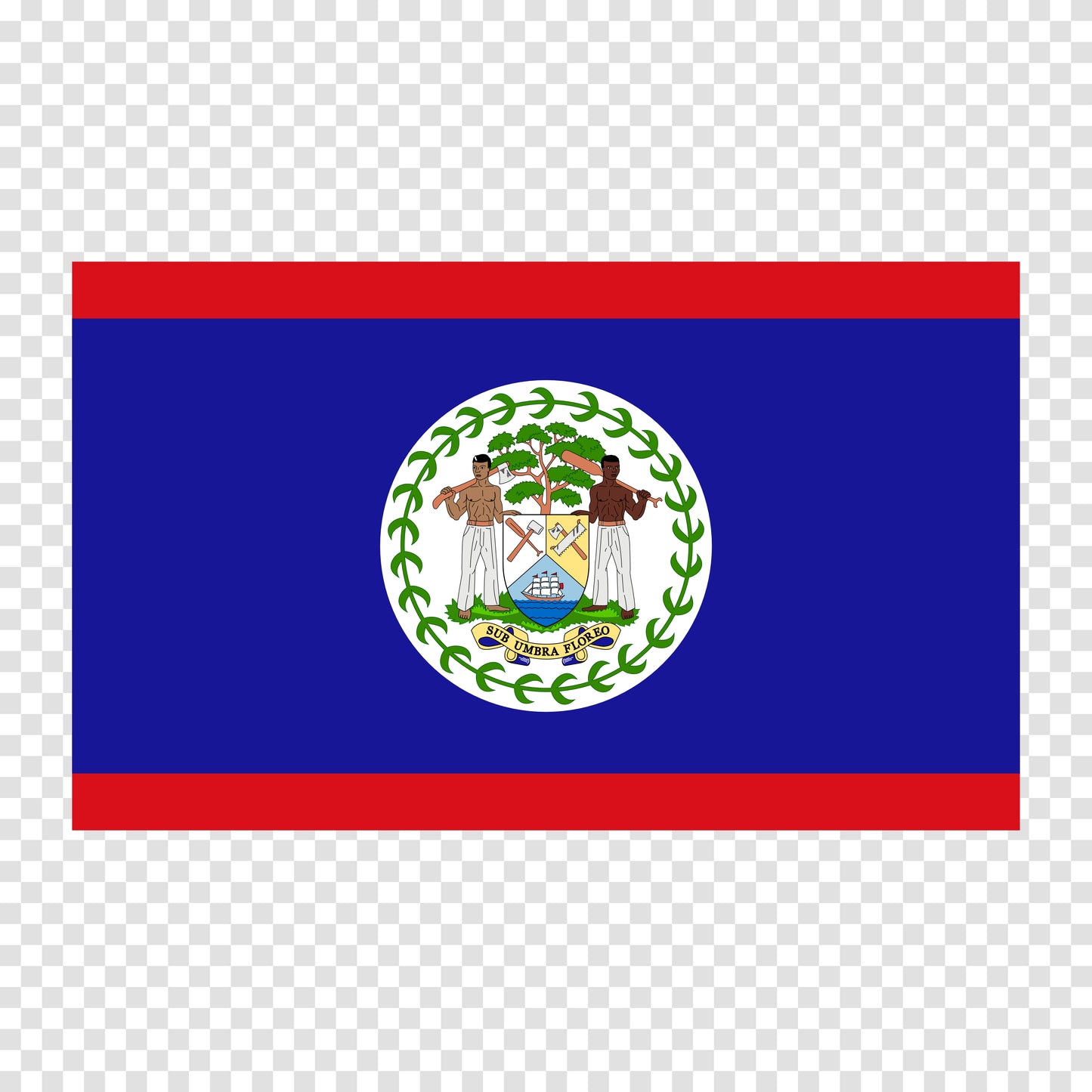 Belize Flag Sticker