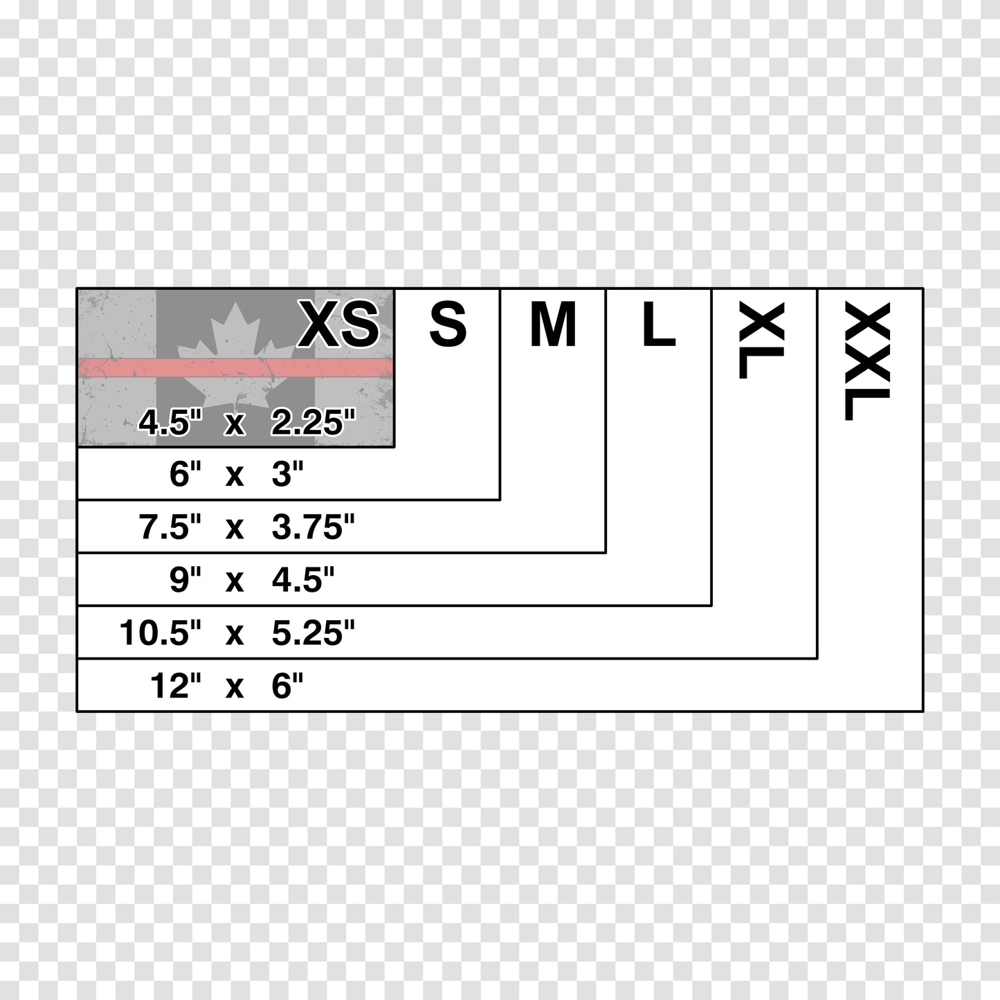 Canada Red Line Distressed Flag Sticker