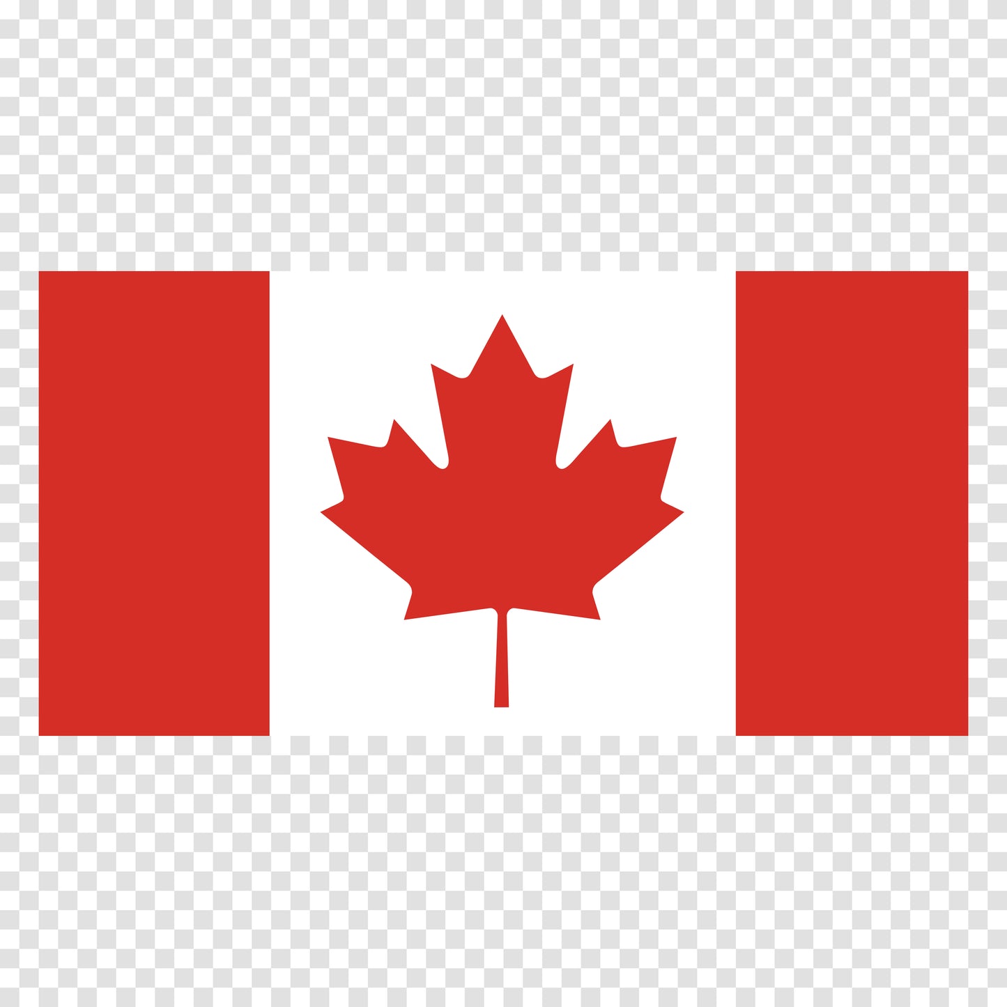 Canada Flag Sticker Premium Laminated Vinyl in Six Sizes