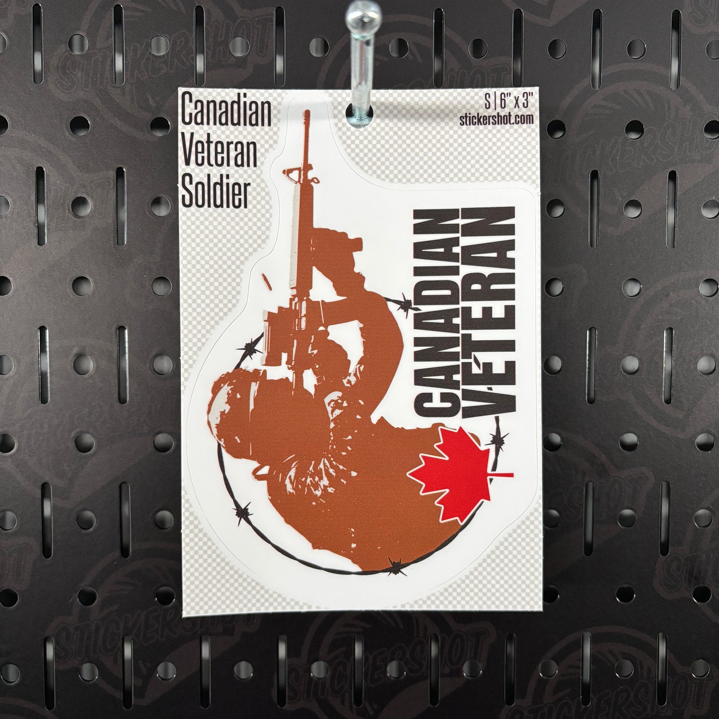 Canadian Veteran Soldier Sticker