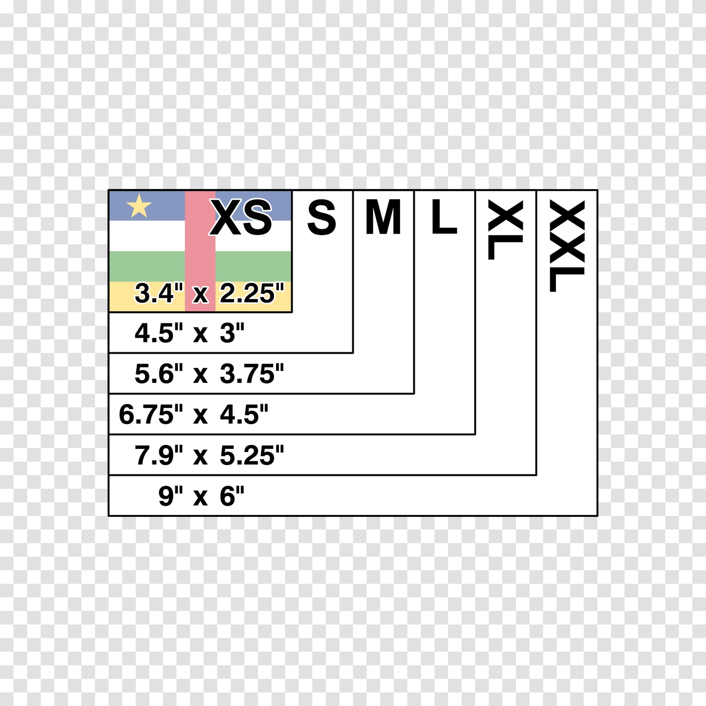 Central African Republic Flag Sticker