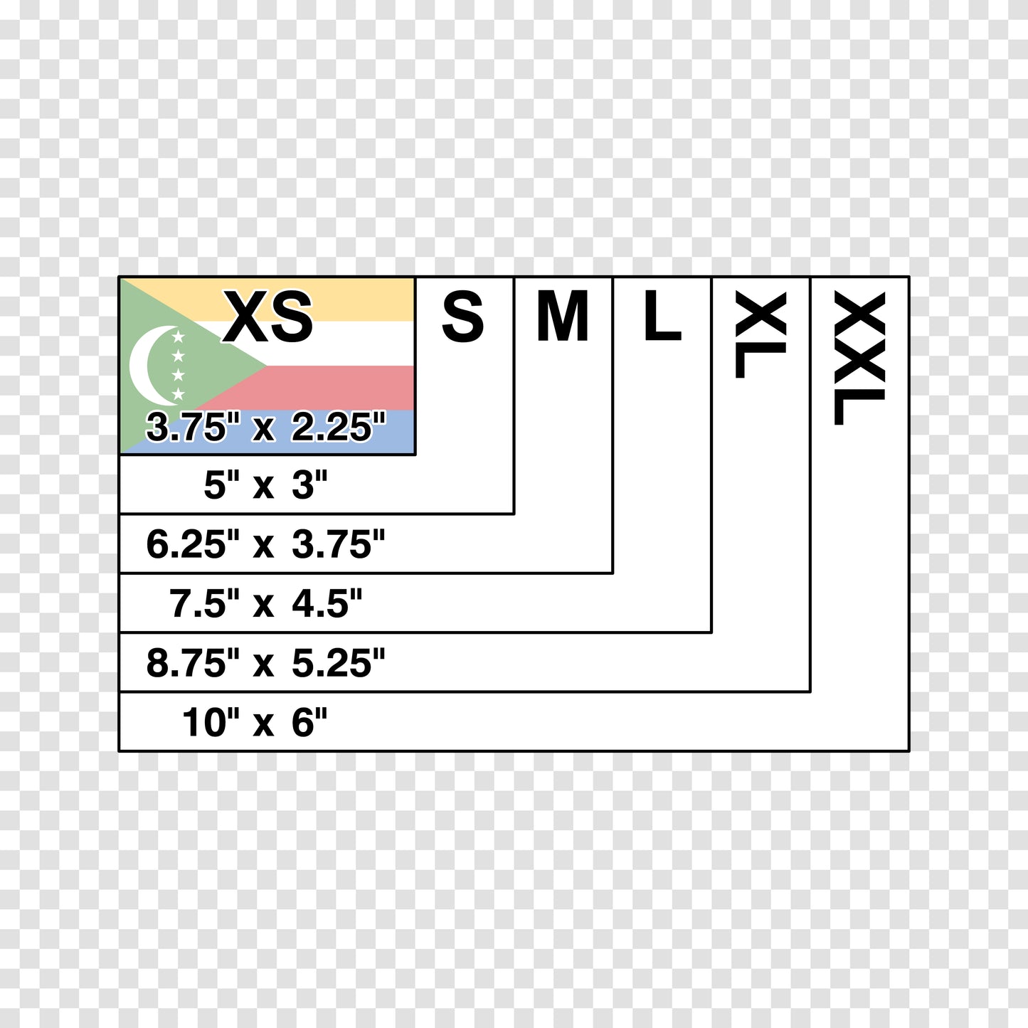 Comoros Flag Sticker