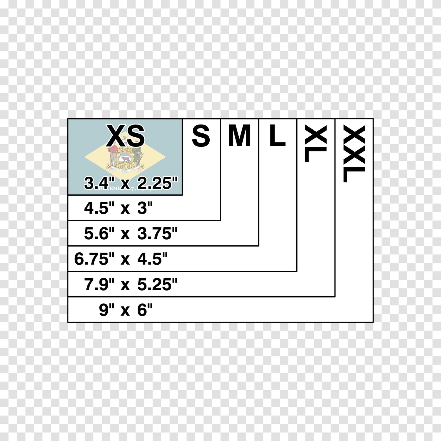 Delaware State Flag Sticker