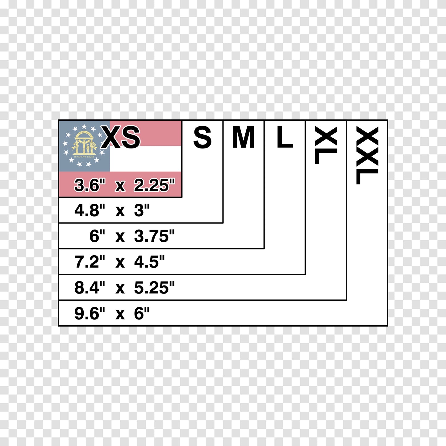 Georgia State Flag Sticker