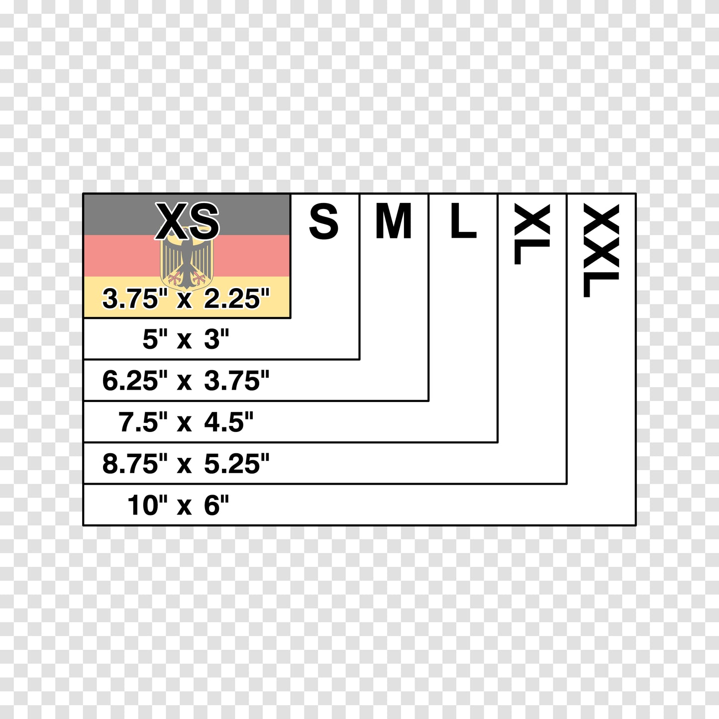 Germany with Coat of Arms Flag Sticker