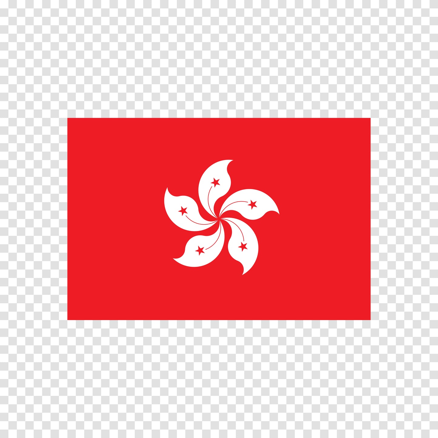 Hong Kong Flag Sticker