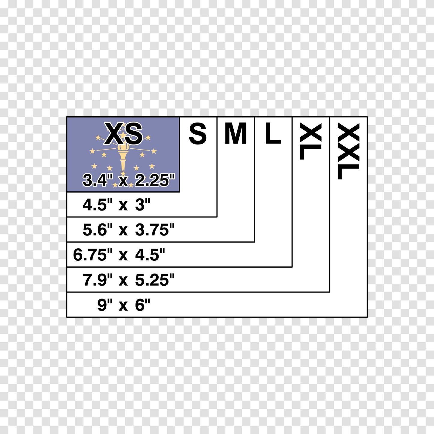 Indiana State Flag Sticker