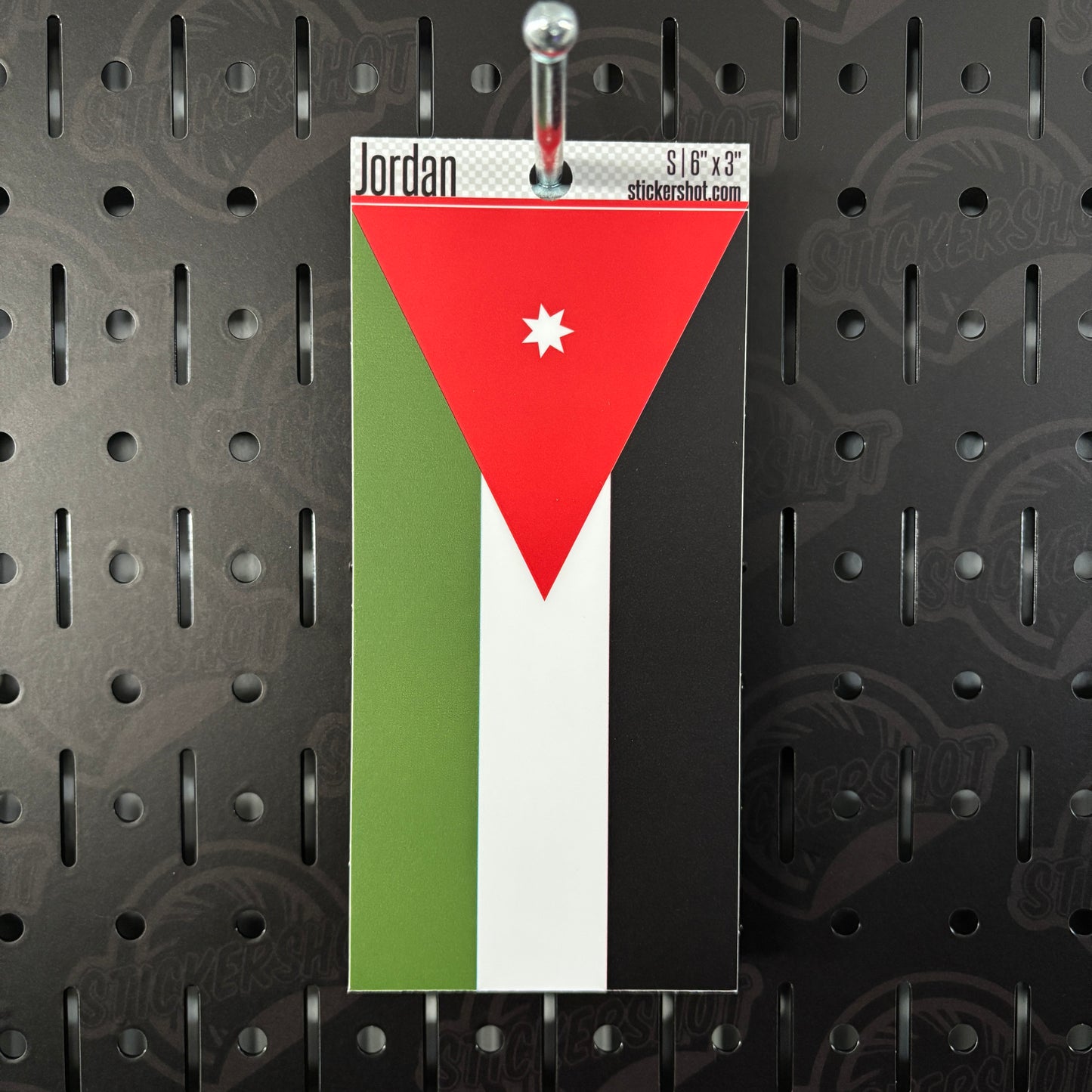 Jordan Flag Sticker