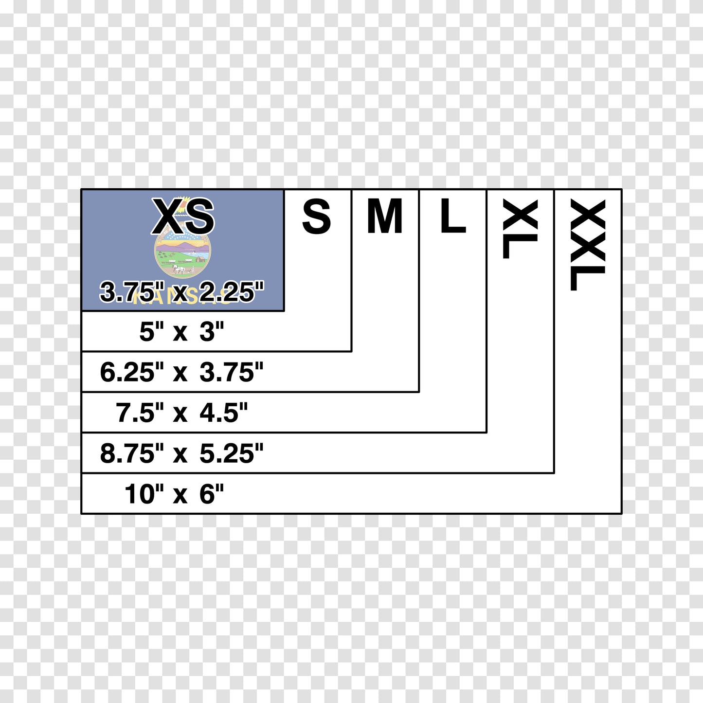 Kansas State Flag Sticker