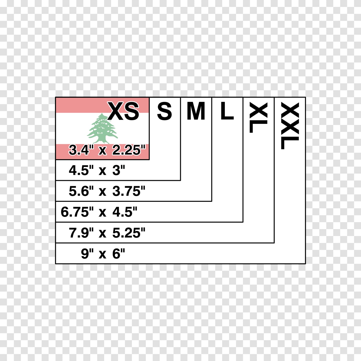 Lebanon Flag Sticker