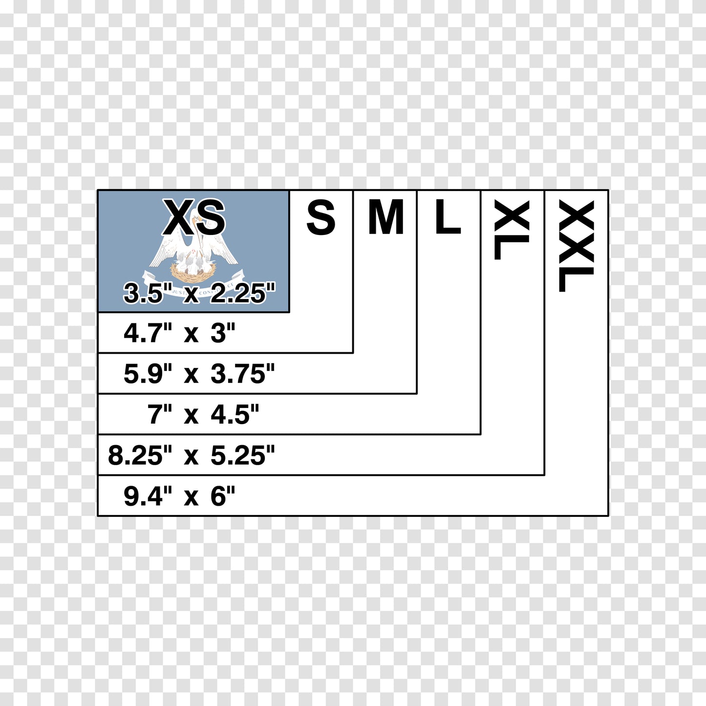 Louisiana State Flag Sticker