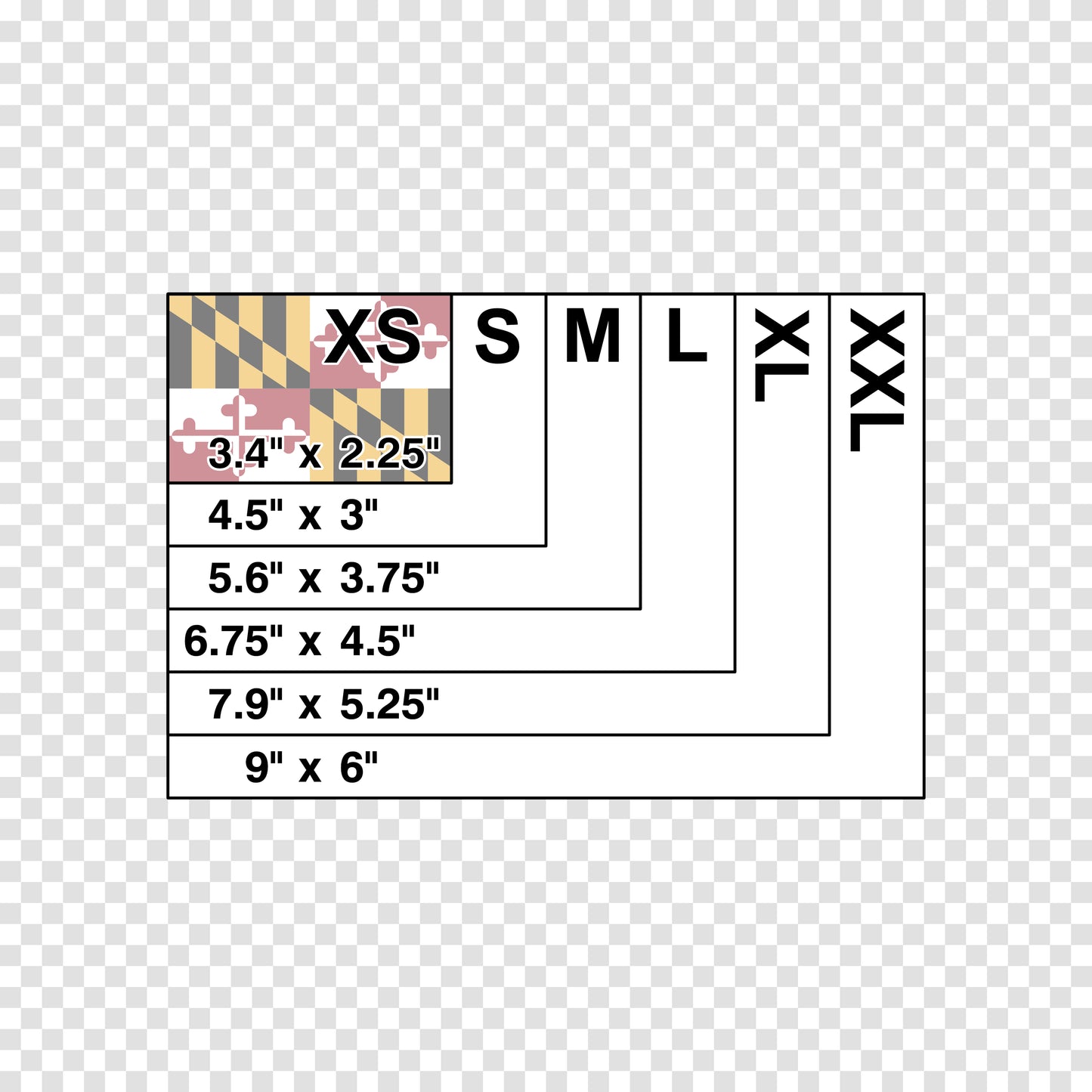 Maryland State Flag Sticker