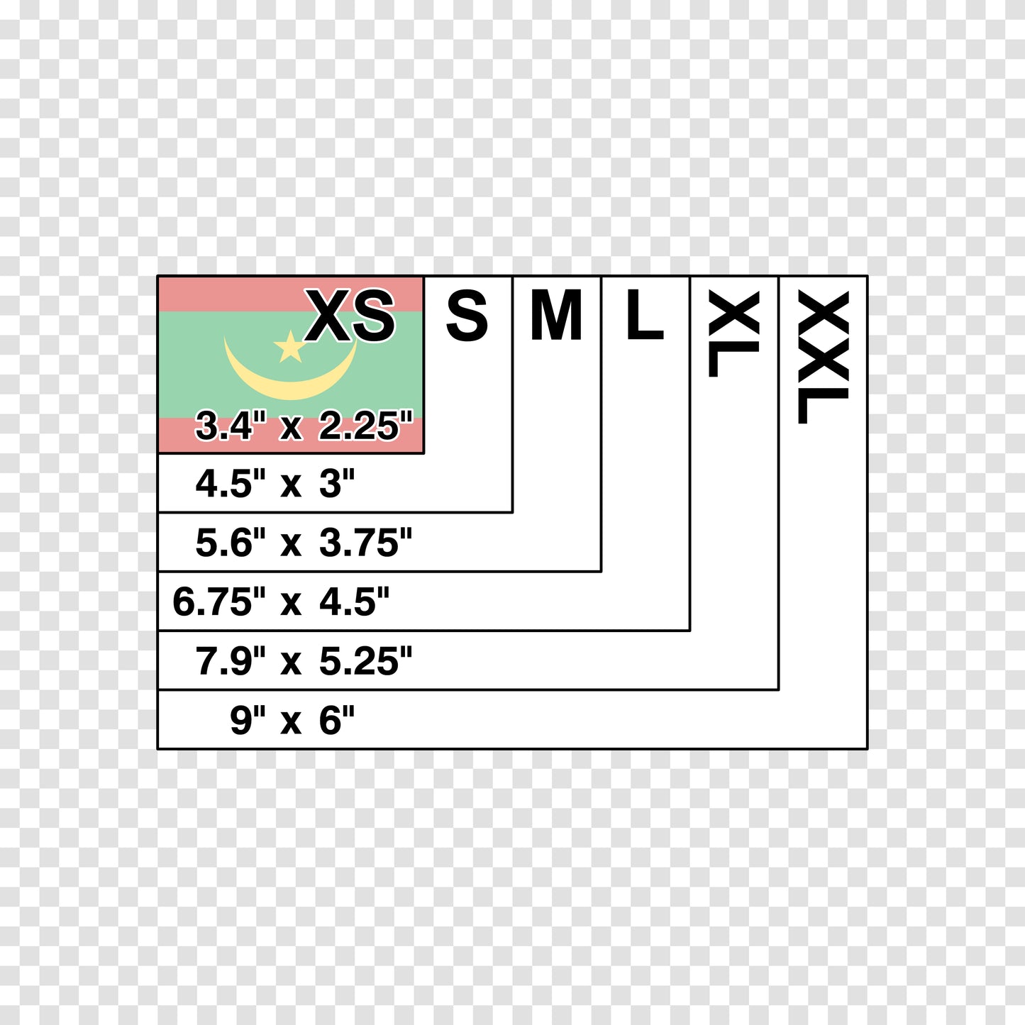Mauritania Flag Sticker