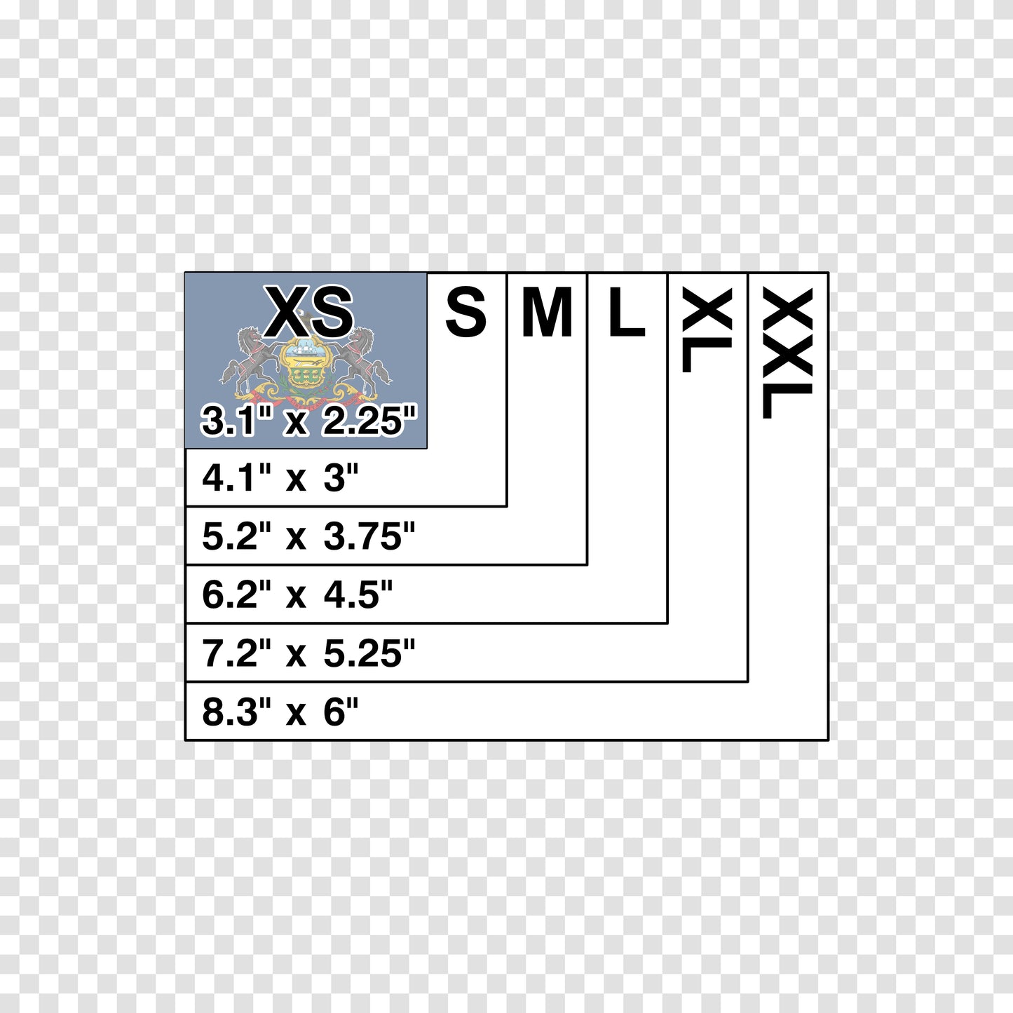 Pennsylvania State Flag Sticker