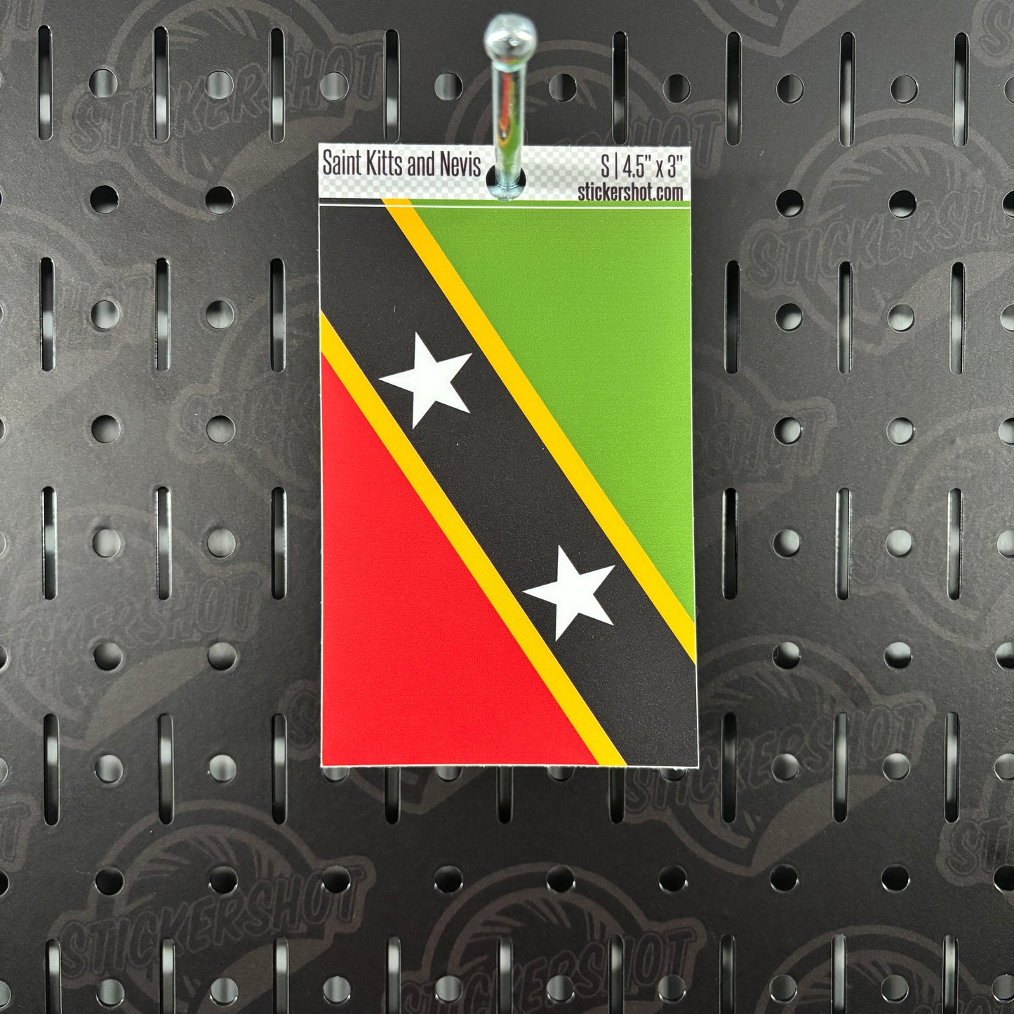 Saint Kitts and Nevis Flag Sticker