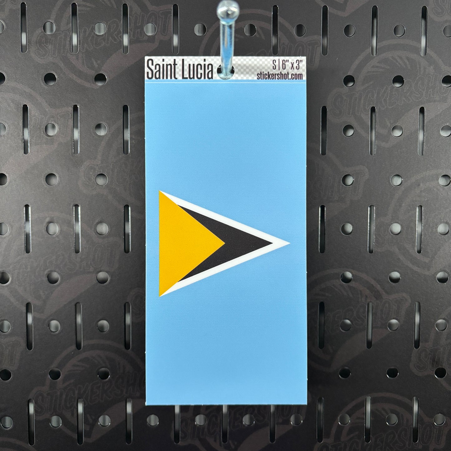 Saint Lucia Flag Sticker