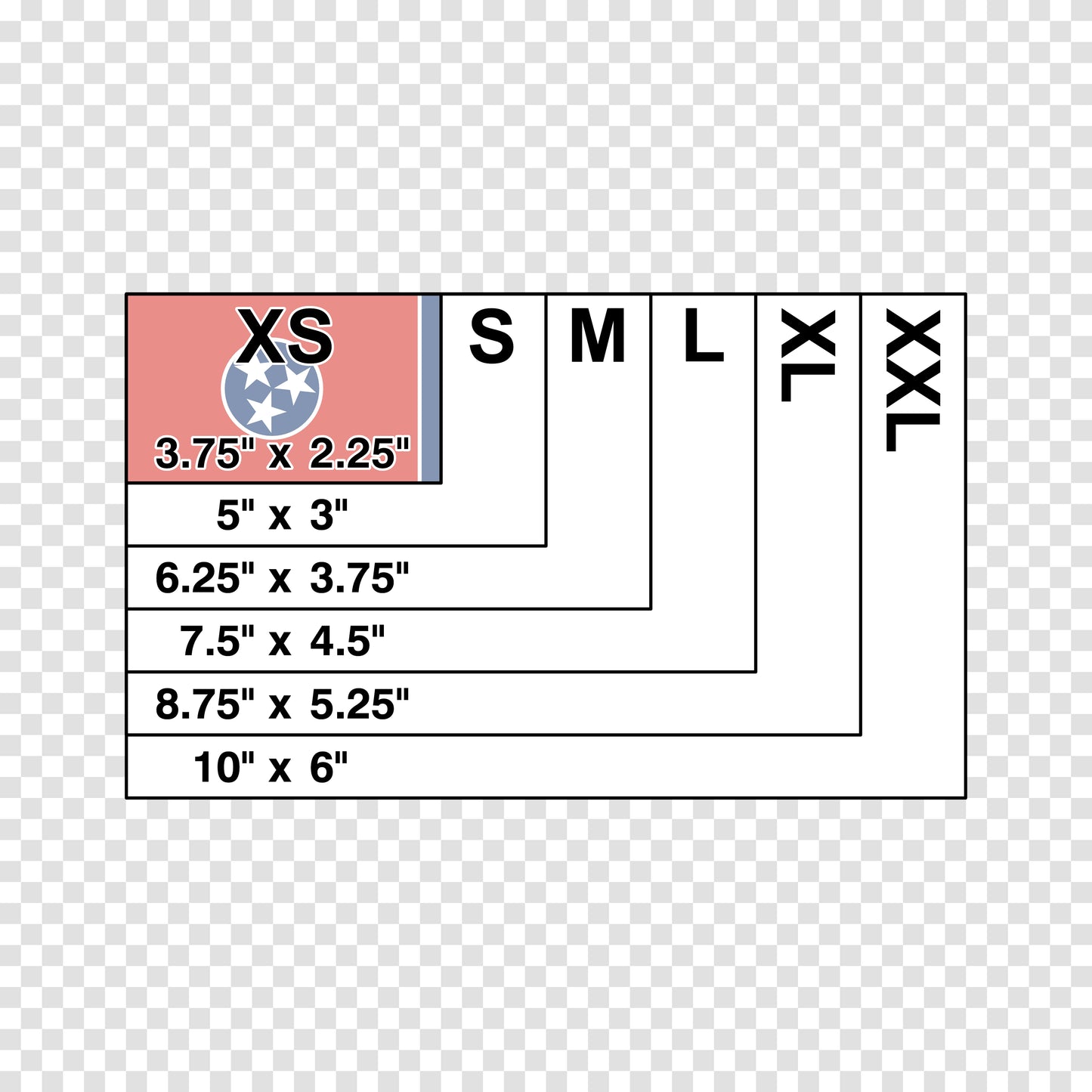 Tennessee State Flag Sticker