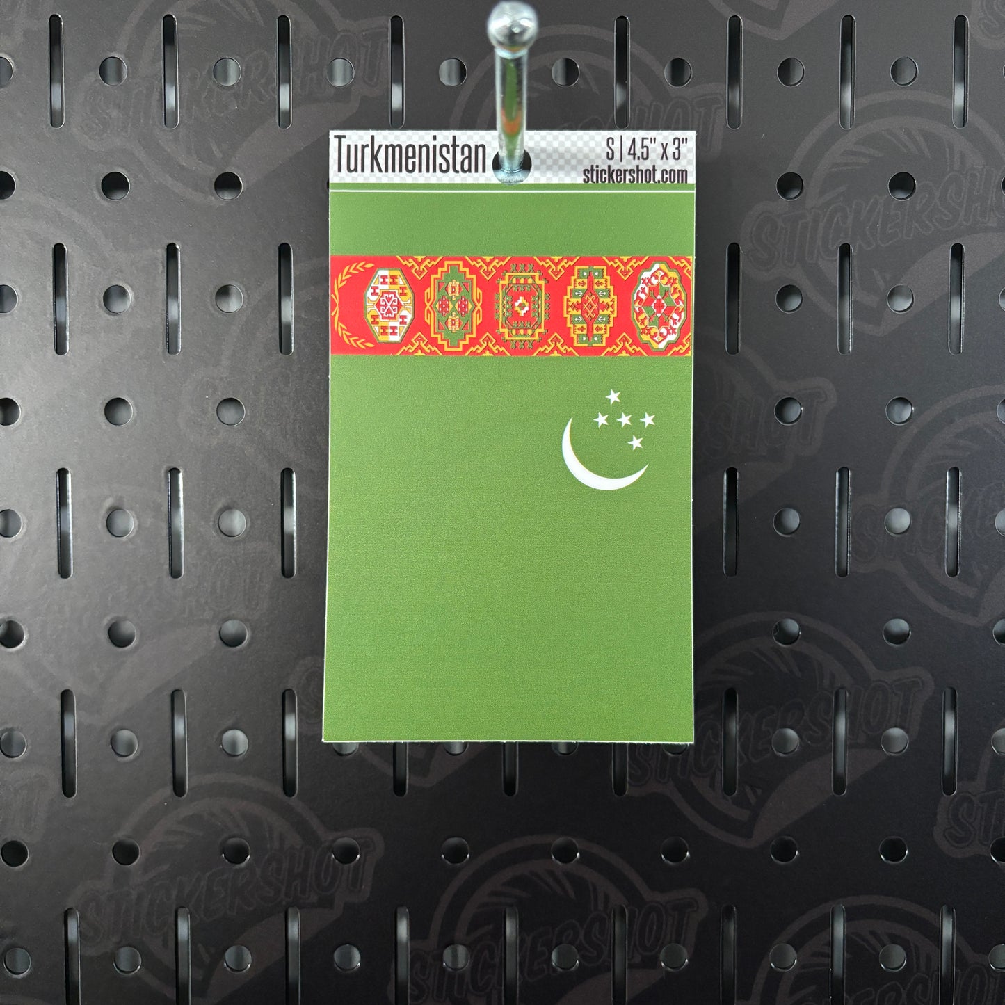Turkmenistan Flag Sticker