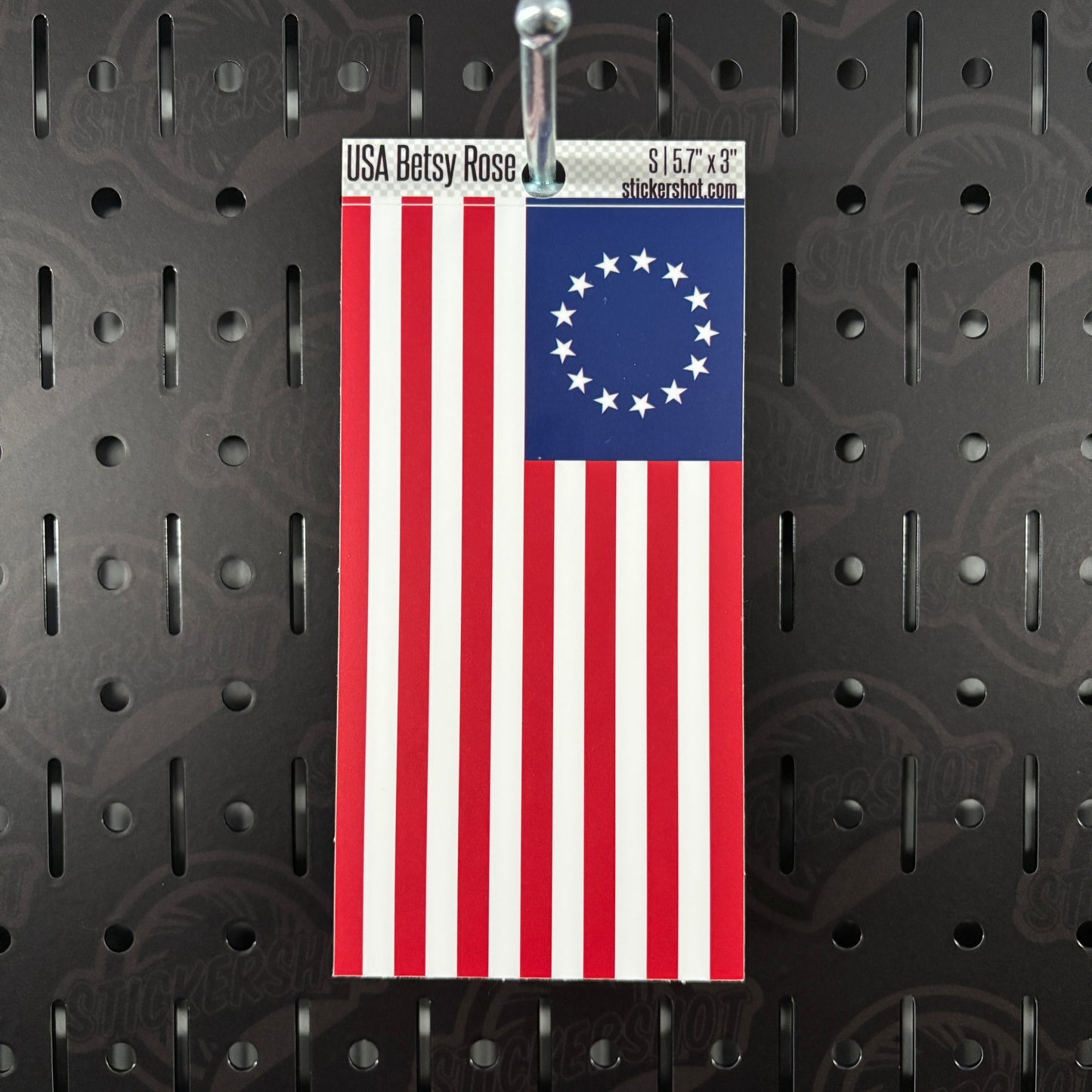 USA Betsy Rose Flag Sticker