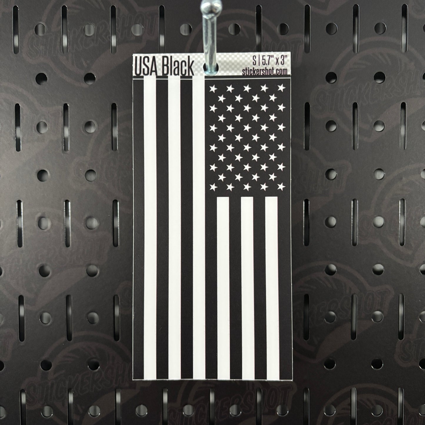 USA Black Flag Sticker