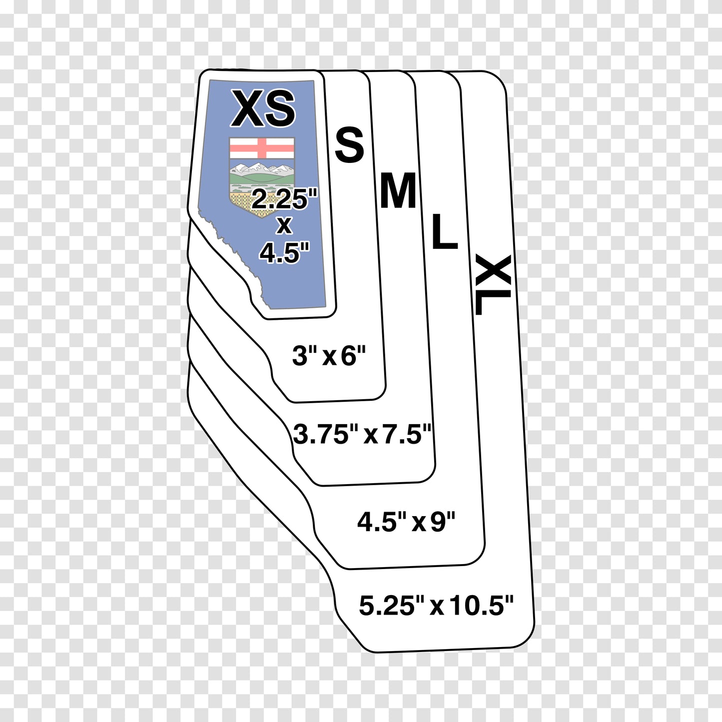 Alberta Outline Sticker