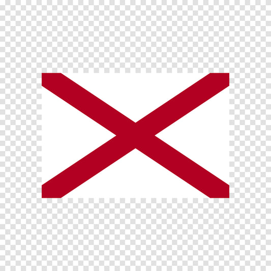 Alabama State Flag Sticker
