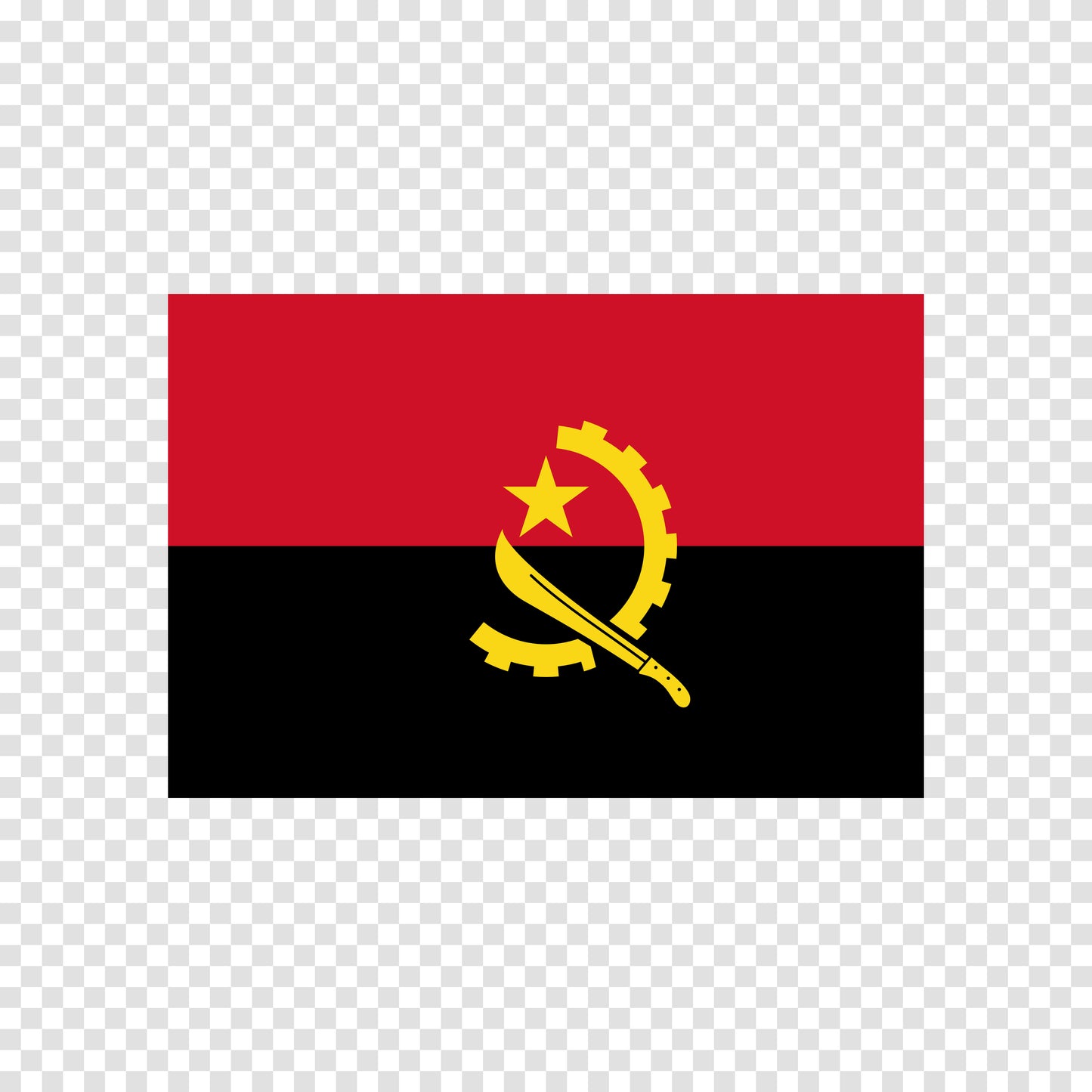 Angola Flag Sticker