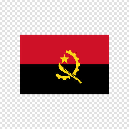 Angola Flag Sticker