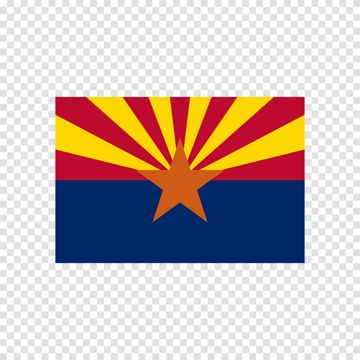 Arizona State Flag Sticker