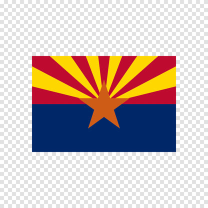 Arizona State Flag Sticker