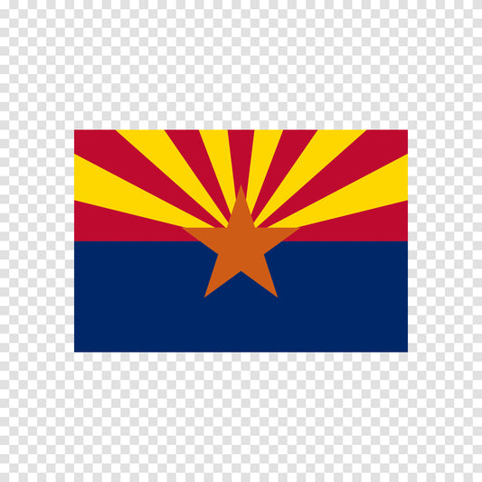 Arizona State Flag Sticker