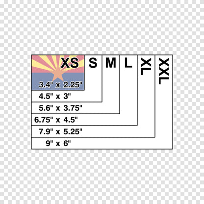 Arizona State Flag Sticker