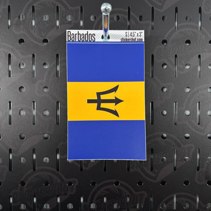 Barbados Flag Sticker