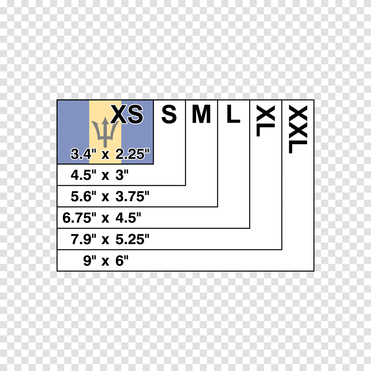 Barbados Flag Sticker