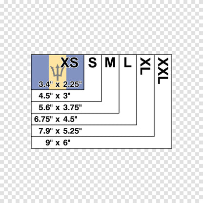 Barbados Flag Sticker