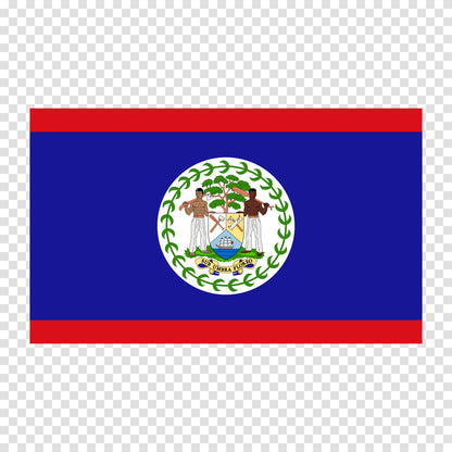 Belize Flag Sticker