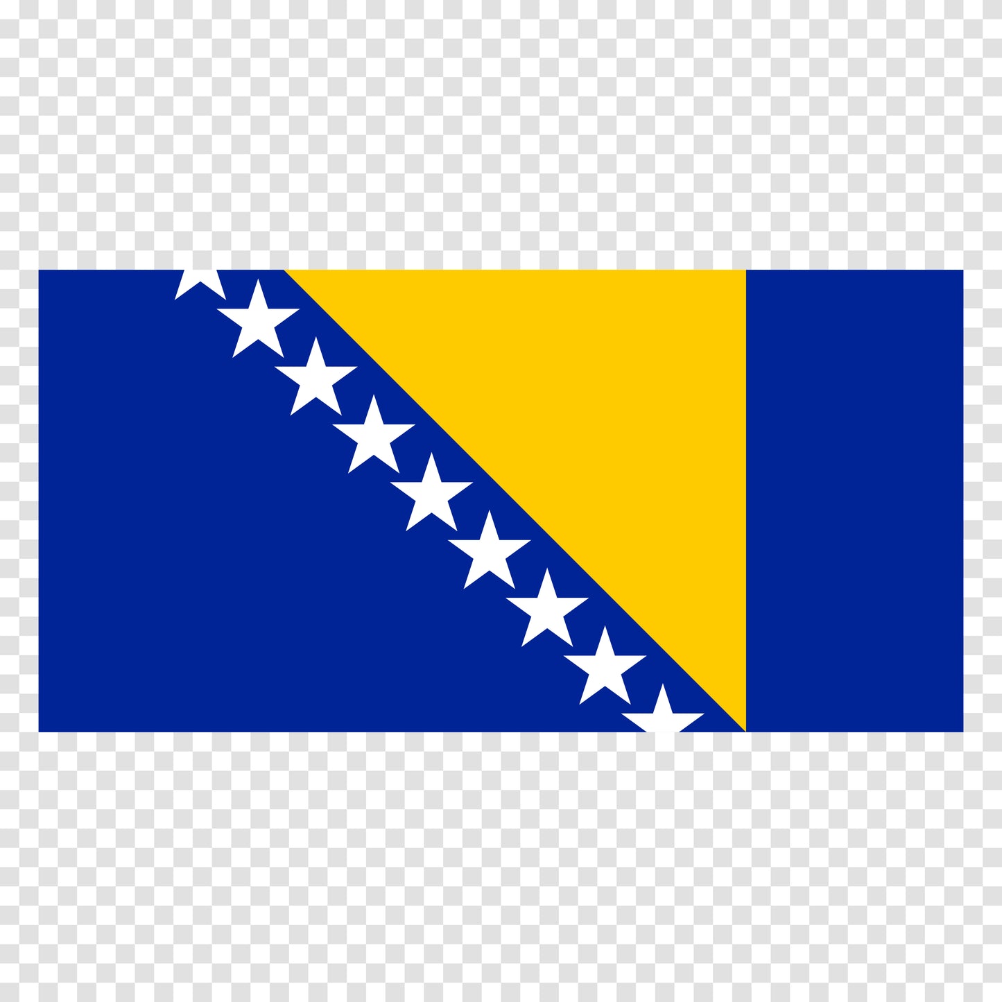 Bosnia Herzegovina Flag Sticker