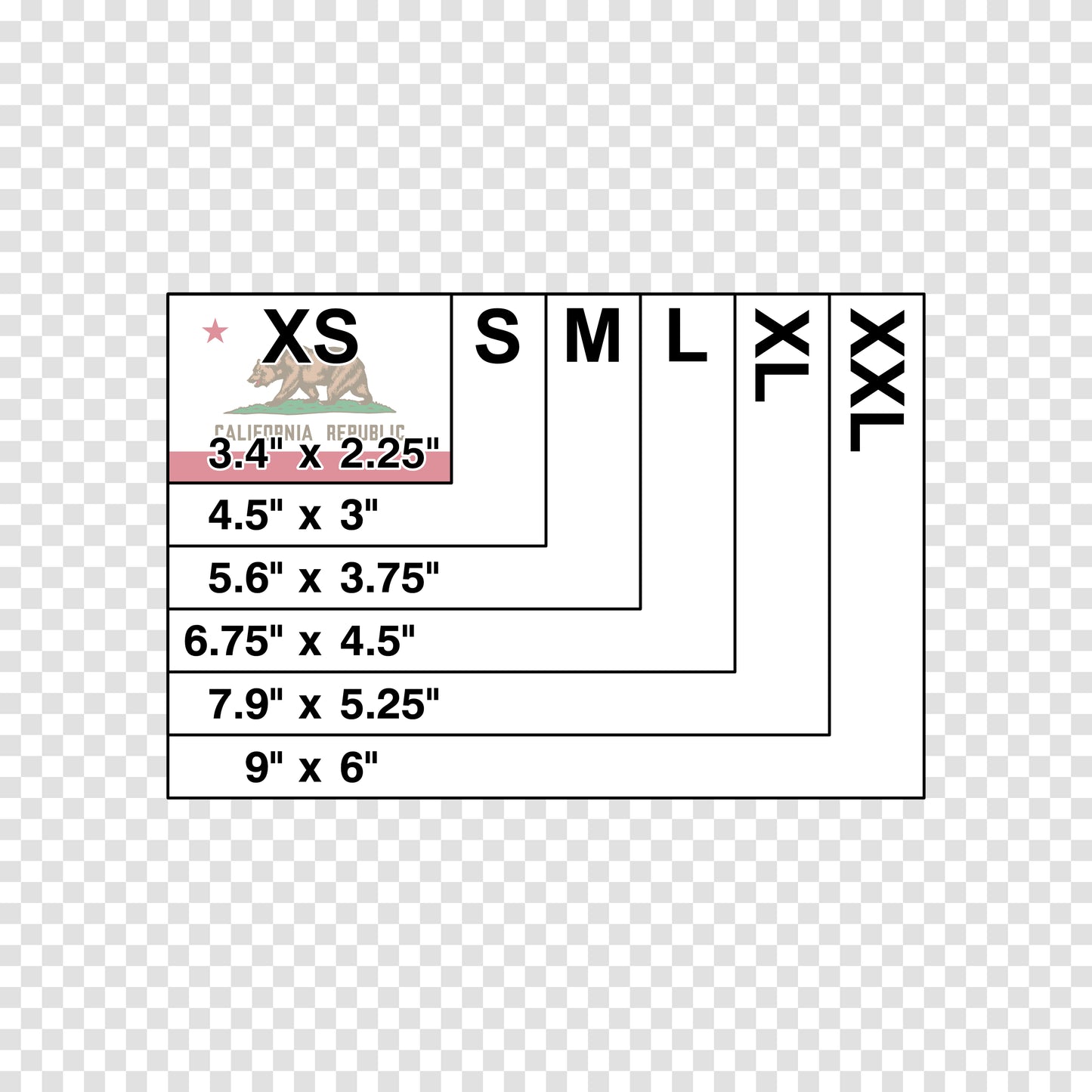 California State Flag Sticker