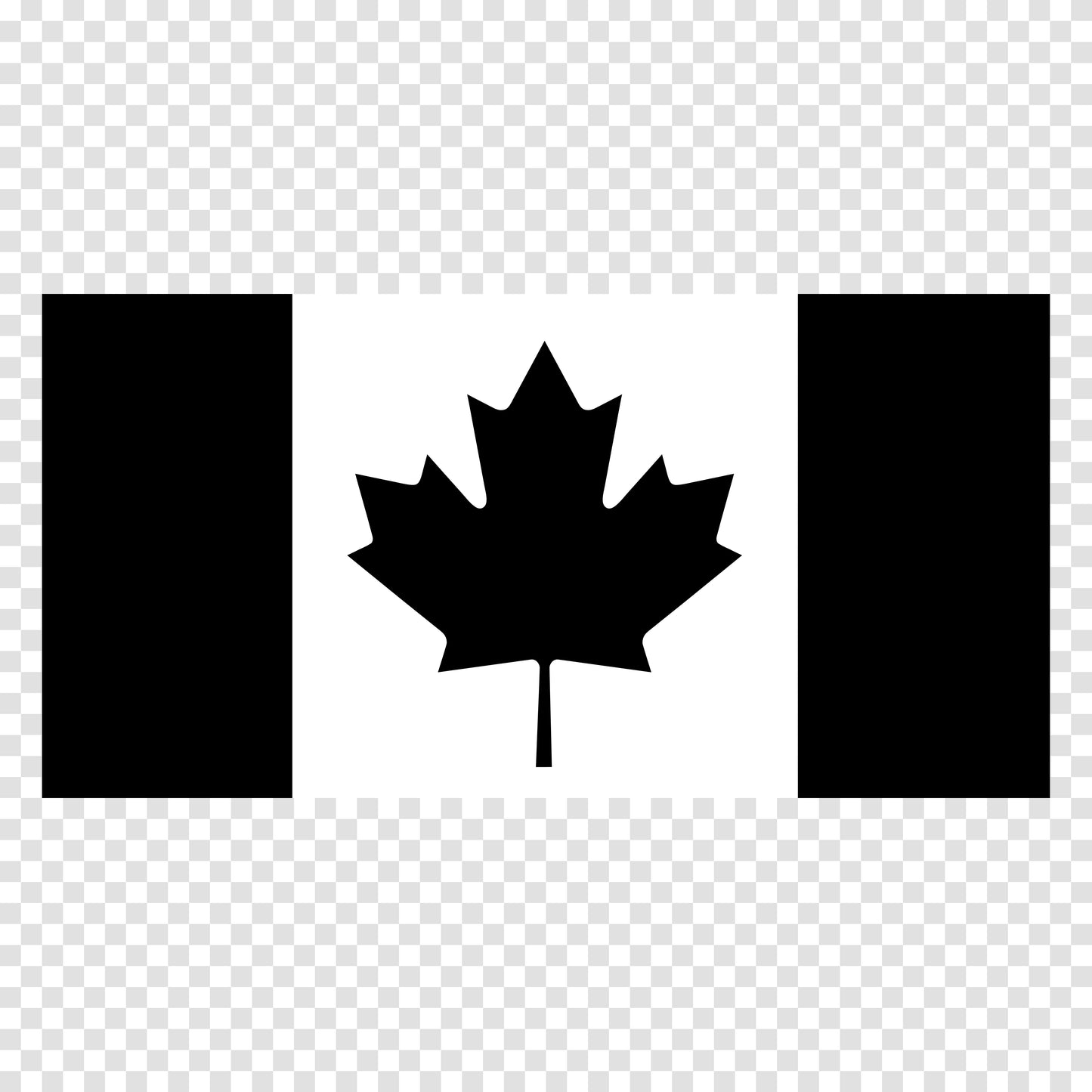 Canada Black Flag Sticker