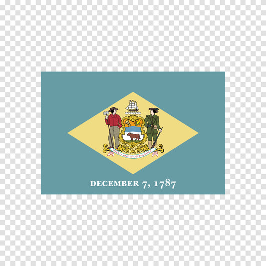 Delaware State Flag Sticker