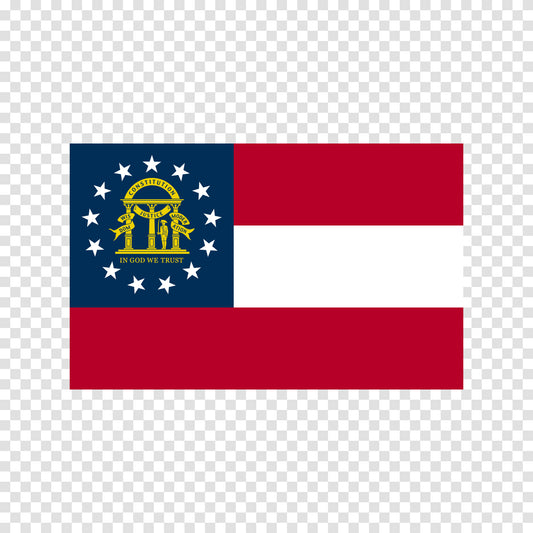 Georgia State Flag Sticker