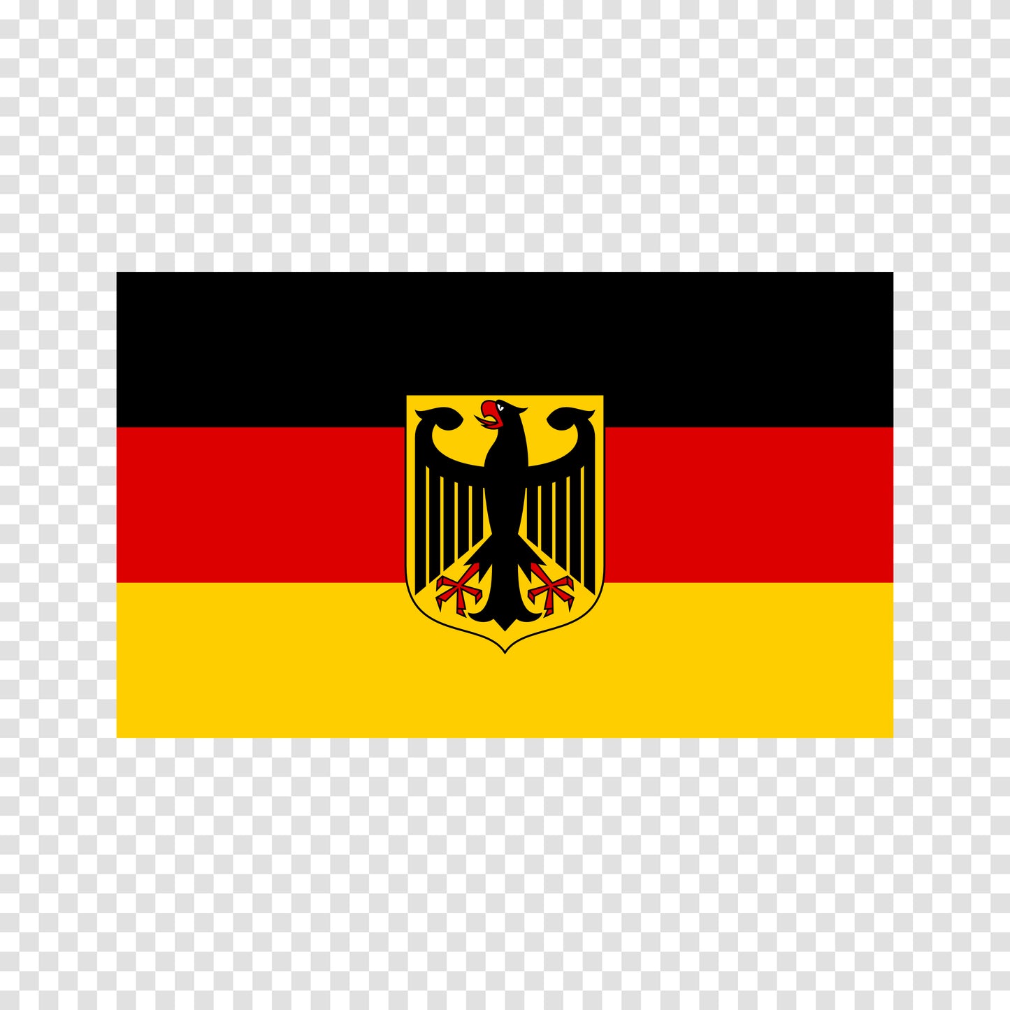 Germany with Coat of Arms Flag Sticker