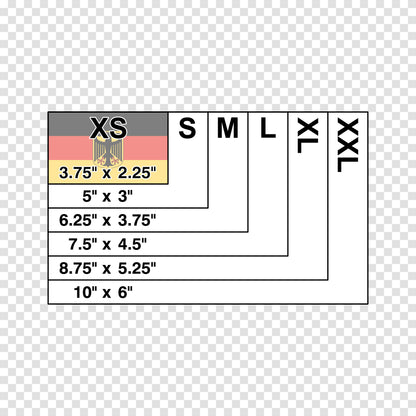 Germany with Coat of Arms Flag Sticker