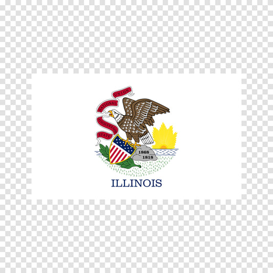 Illinois State Flag Sticker