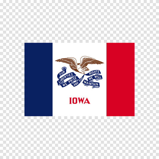 Iowa State Flag Sticker