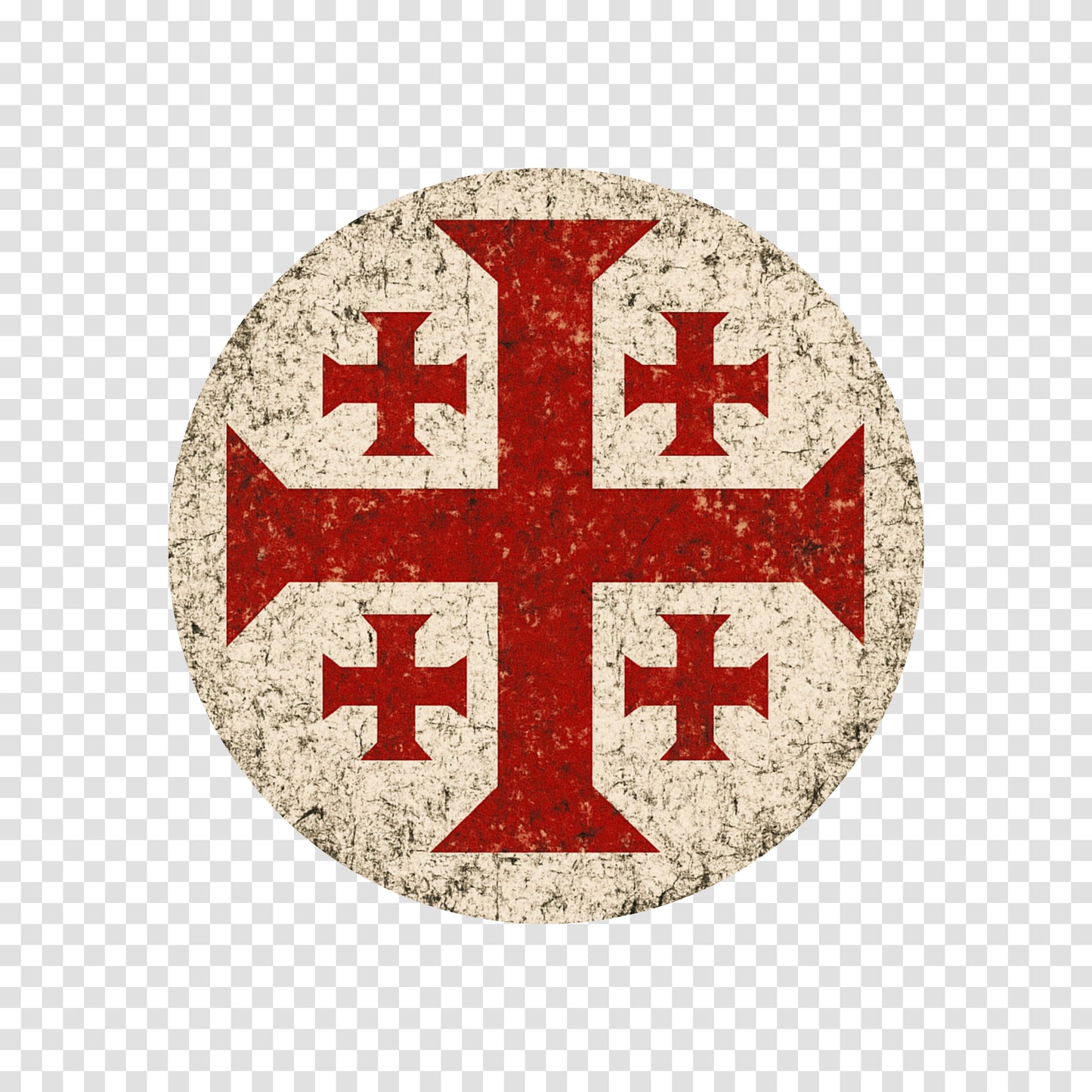 Jerusalem Cross, textured
