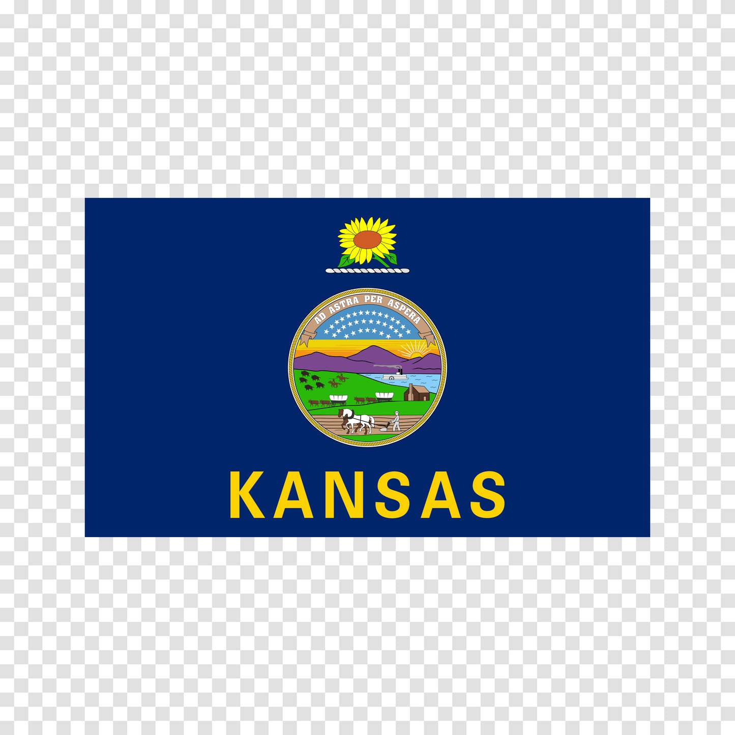 Kansas State Flag Sticker