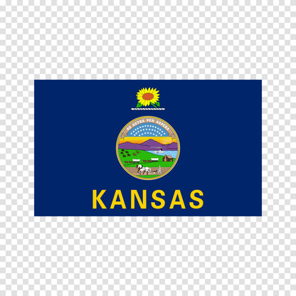 Kansas State Flag Sticker