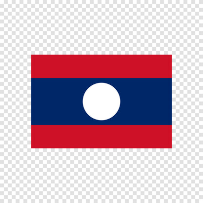Laos Flag Sticker