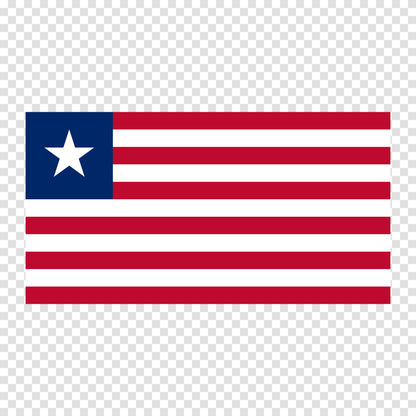 Liberia Flag Sticker